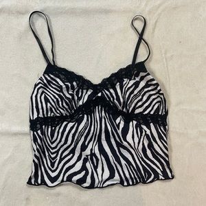 SHEIN zebra print tank top